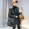 Зима 2024 года, новый утолщенный универсальный пуховый хлопковый жилет, женский свободный большой размер, теплый жилет, жилет, жилет, жилет, куртка