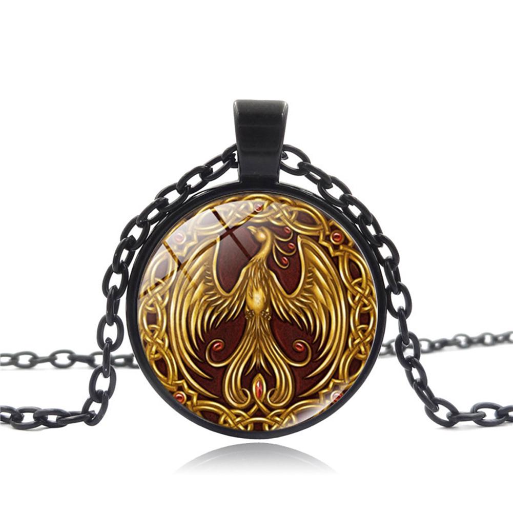 ОЖЕРЕЛЬЕ BLUELANS Чудесное винтажное ювелирное ожерелье с цепочкой, кулон в виде кабошона из стекла для женщин