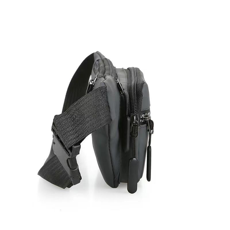 Поясная сумка унисекс, мужская многофункциональная водонепроницаемая спортивная сумка большой емкости, кассовый аппарат, деловая сумка, износостойкая сумка для бега, оксфордская поясная сумка