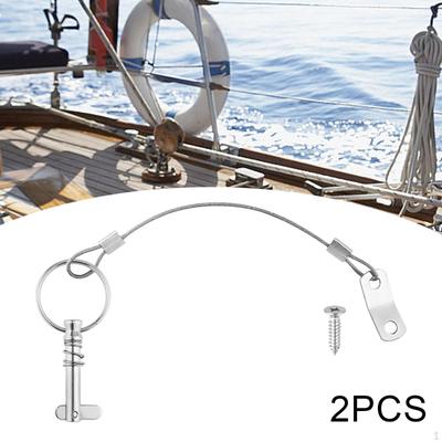 2 шт. быстросъемных штифта, безопасные крепления для тента Bimini Top, тяговые кольца для лодки