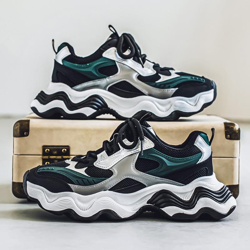 Новая повседневная спортивная обувь мужская сетчатая платформа мужская обувь модная универсальная обувь для папы мужская