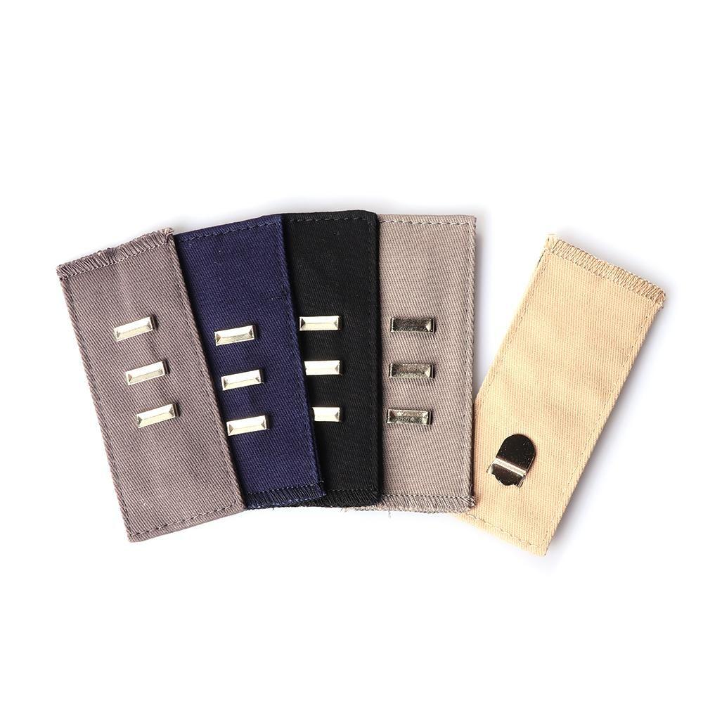 2PCS Unisex Maternity Garment Accessories Skirts Waist Band Hooks Button Pant Extender Belt