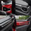 For Ford Mustang GT Dark Horse EcoBoost 2024 2025 2026 Real Soft Carbon Fiber Sticker LHD RHD Car Center Console AC Outlet Trim