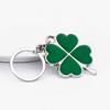 St. Patricks Day Lucky Clover Green Color 316L Stainless Steel Key Chain Car Key Accessories
