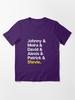 The Human League Johnny & Moira & David & Alexis & Patrick & Stevie. Schitts Creek characters Essential T-Shirt