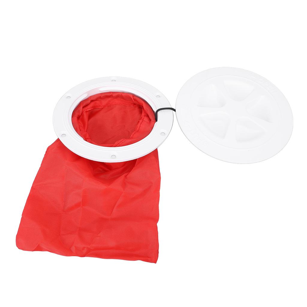 Комплект палубной пластины 6 дюймов с сумкой для хранения Круглая герметичная крышка люка для морских яхт, лодок, каяков Белая