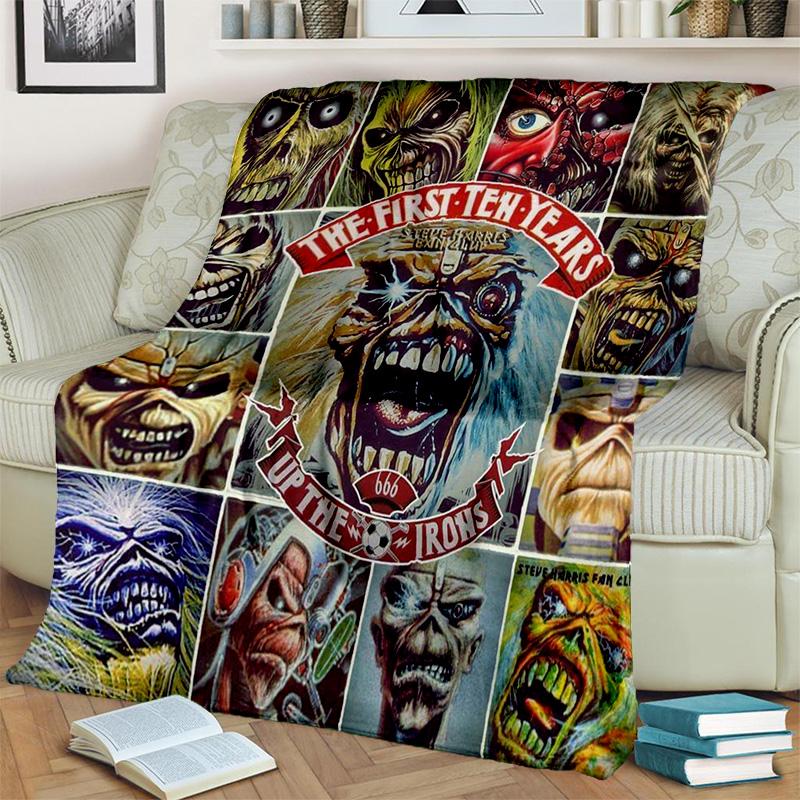 HD I-Iron Maiden Heavy Metal Band 3D одеяло, мягкое одеяло для дома, спальни, кровати, дивана, пикника, путешествия, офиса, одеяло, детское одеяло