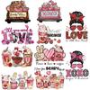 Happy Valentines'Day Patches On Clothes Heat Transfer Sticker Decoration For Lovers Clothes Diy Strips Stickers Girl Boy