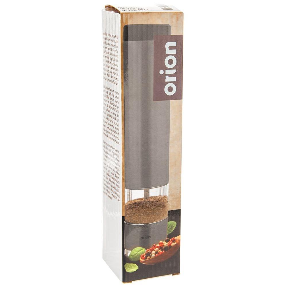 Electric aluminum pepper and salt grinder 22.5 cm