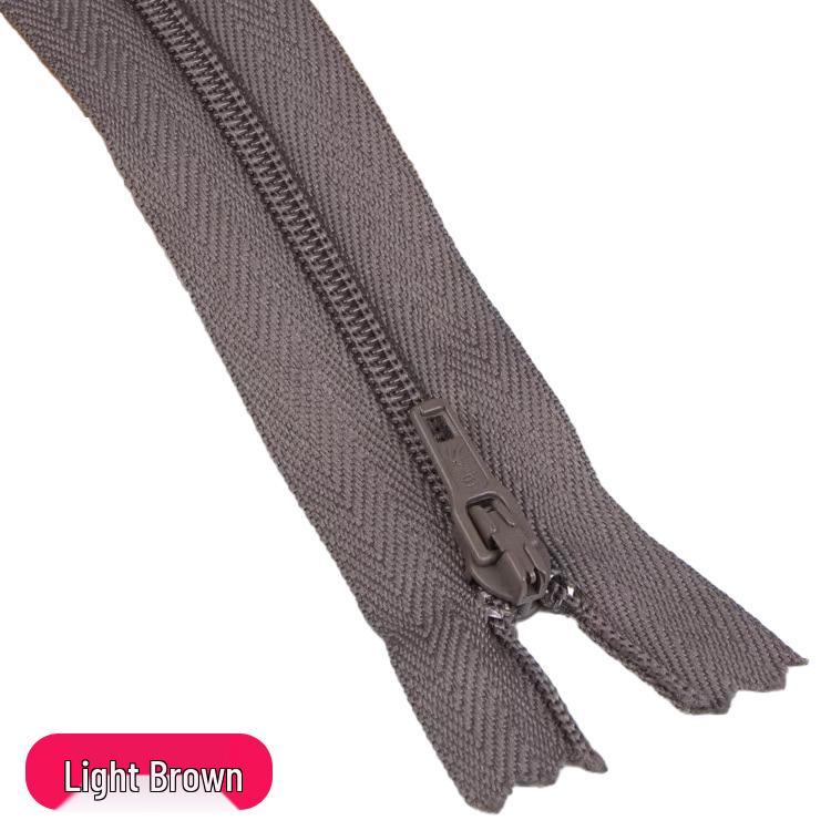 Three Force Short 20CM Nylon Zipper for Dress Pants - Colored Closed-End Fly Zipper Fabric Accessory
