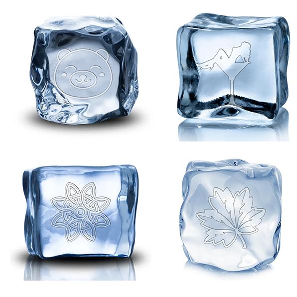 Ice Stamp With Removable Brass Head & Wood Handle - Vintage 1.18" Branding for Cubes, Cocktails, Whiskey, Mojito Drinks - Bar Making DIY Crafting