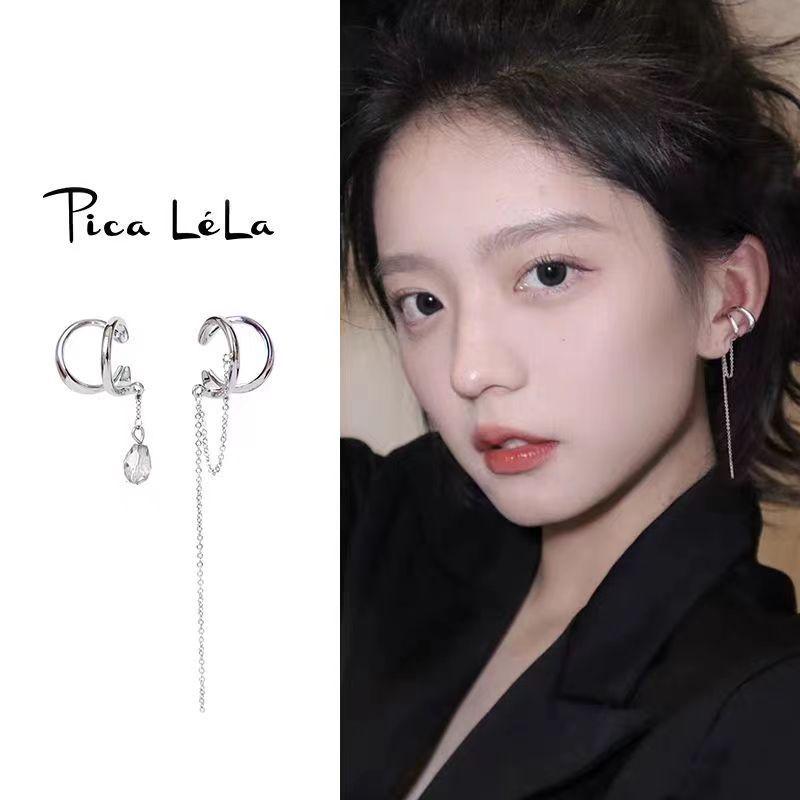 Корейские клипсы для непроколотых ушей – классный дизайн с кисточками и жемчужными бабочками для женщин