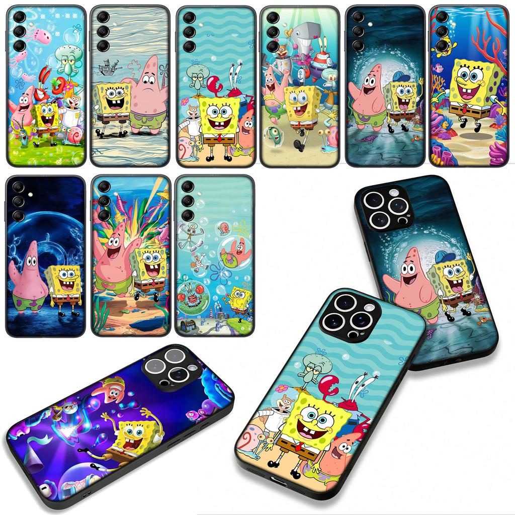 S-SpongeBobs S-SquarePants Case for Motorola Moto G54 G05 G24 G45 G55 G75 G85 G15 G57 G86 Power Edge 50 30 Ultra Fusion neo Pro