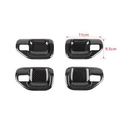 Декоративные наклейки на внутренние ручки дверей (чаши) для Jeep Compass 2010 2011 2012 2013 2014 2015 2016, Аксессуары для интерьера