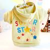 Весенняя и осенняя шапка с вышивкой для домашних животных, толстовка со звездами, пальто для маленьких собак, плюшевая игрушка для домашних собак, нижняя рубашка для щенков, одежда для маленьких собак