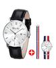 [Valentino Rudy] Мужские кожаные часы Valentino Rudy с ремешком НАТО Подарок VR1301D-WTBK