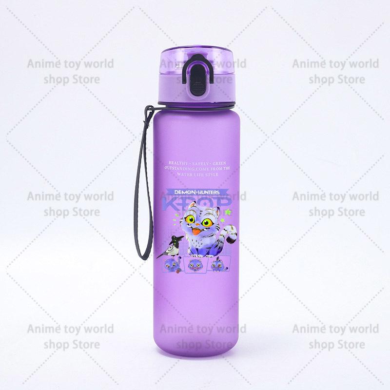 KPop Demons Hunters Large Capacity Sports Water Bottle Motivational Leak Proof Portable Reusable Cups Outdoor Travel Gym Jugs