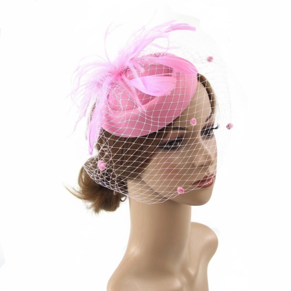 Fishnet Veil Felt Fascinator Hat Elegant Pillbox Hats New Wedding Veil Hat Wedding Party