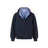 Unisex Gray Hooded Zip-Up Sweatshirt With Plaid Patchwork Design Loose Fit Streetwear