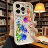 Vibrant Colorful Paint Splashes Soft TPU Phone Case for iPhone 17 16 15 14 13 12 11 Pro Max Plus Shockproof Anti-Slip Cover