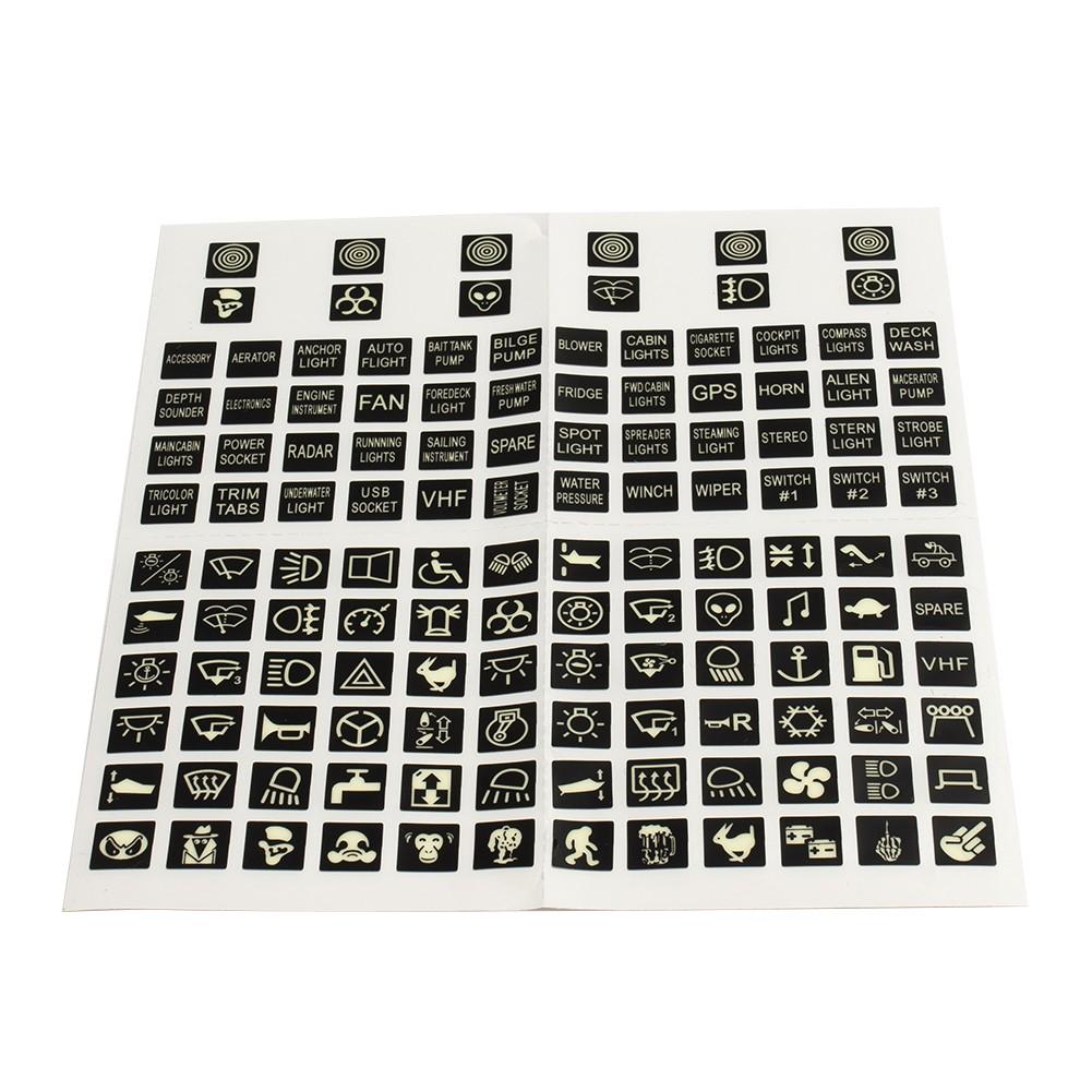 Sticker Sticker Labels Car Boat Truck Marine 132pcs 1 Sheet Replacement