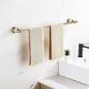 Gold Bathroom Sets Brass Crystal Retractable Towel Bar Wall Mounted Paper Rack Bathroom Towel Ring,Cloth Hooks