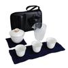 Tea Cycle White Porcelain Travel Kung Fu Tea Set