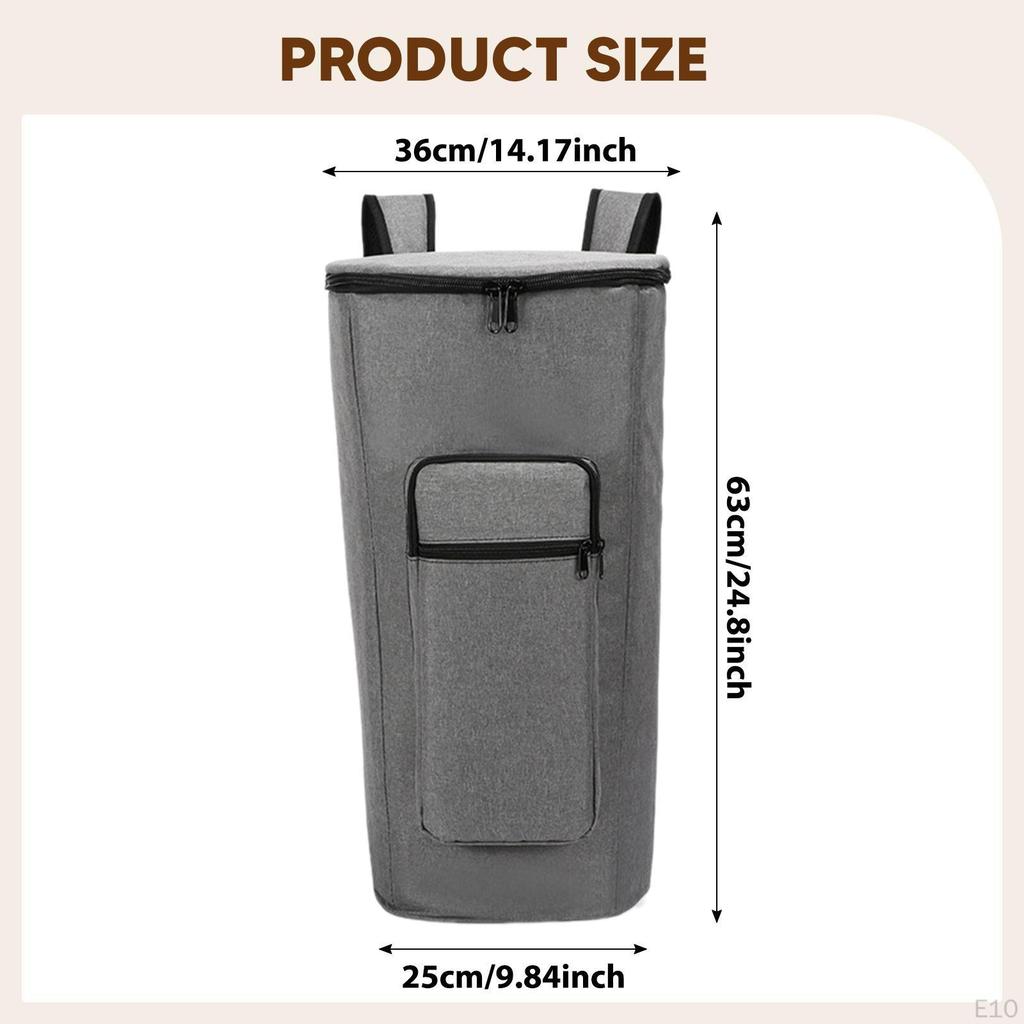 Сумка Чехол для африканского барабана Аксессуар для музыкального инструмента Пылезащитный Удобный Молния с карманом