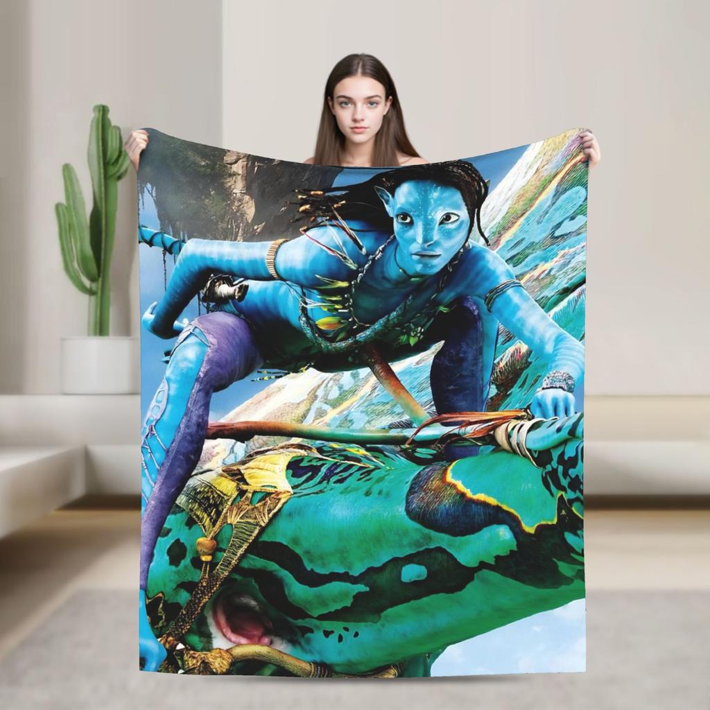 Films Avatar Blanket Soft Warm Print Plush Throw Blanket For Boy Girl Outdoor Flannel Bedspread Bed Cover