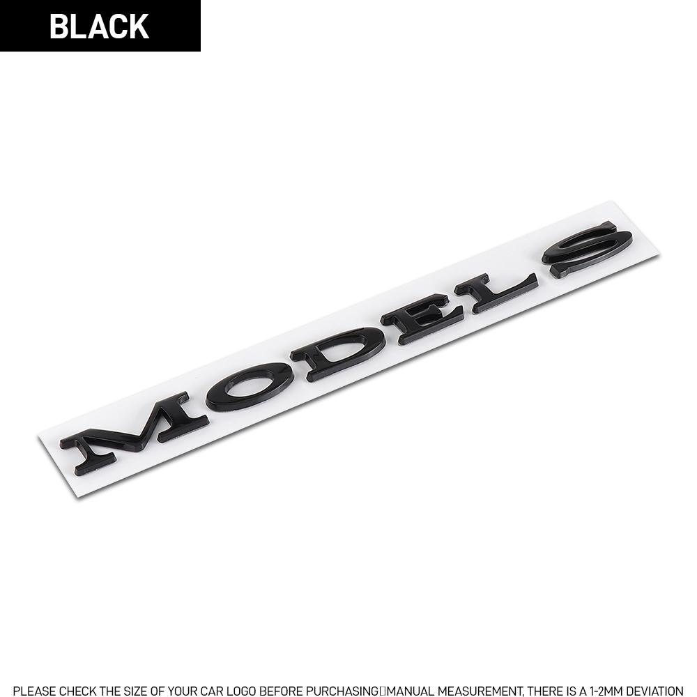 3D ABS Emblem Letters Car Rear Trunk Badge Sticker For Tesla Model Y Model S Model X SpaceX Bonina P85D Beast Roadster Juniper