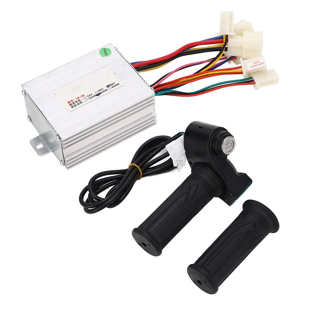 Bike Controller Power Display Throttle Grip Electric Bike Brushed Controller Kit for Tricycle