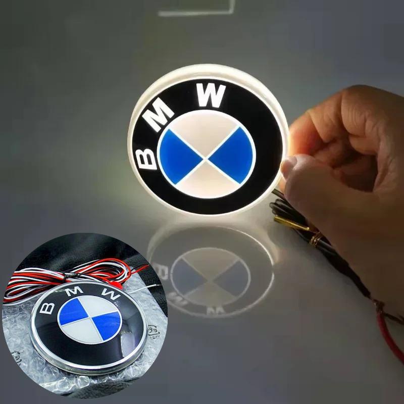 4D лампа с логотипом подходит для украшения значка 82 мм BMW 1 3 5 7 серии X1 X3 X4 X5 x6 GT525 GT535 передние и задние светодиодные лампы.