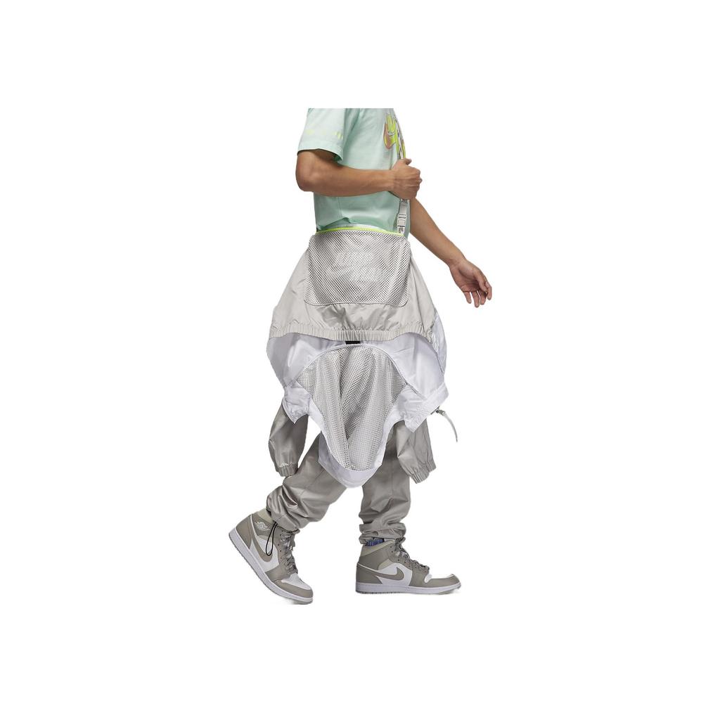 Jordan Мужская куртка с капюшоном на молнии с цветными блоками, верхняя одежда белого цвета DM1868-100