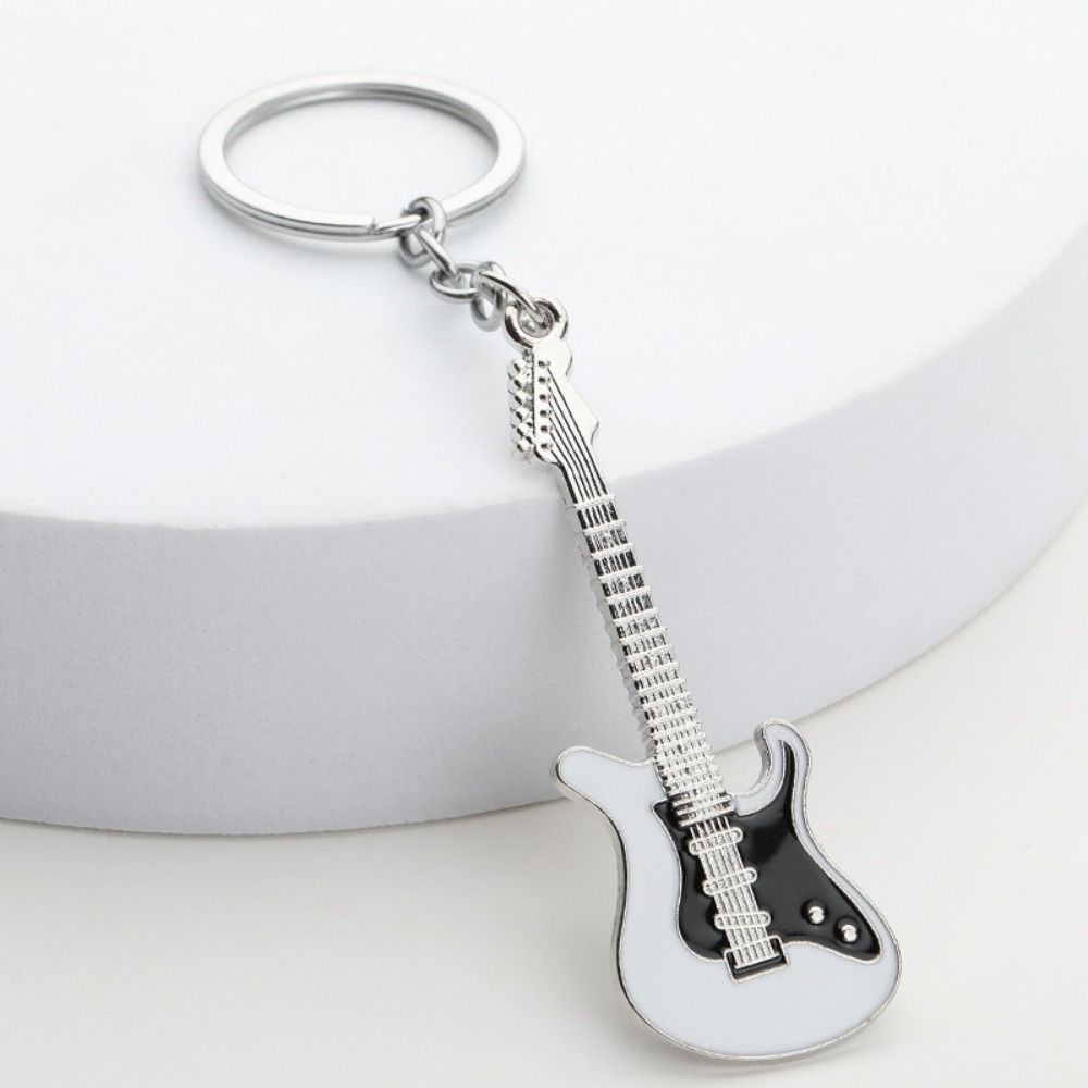 Musical Elements Guitar Keychain Bass Music Lovers Gift Little Fresh Car Key Ring For Man Women