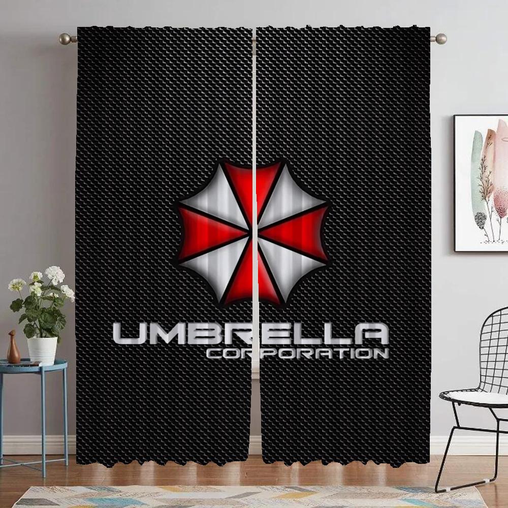 Umbrella Shades Elegant Room Curtains for Living Room Halloween Decoration Blackout Curtain Partition Home Interior Curtains