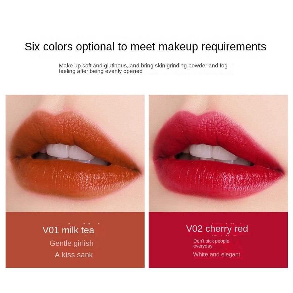 VIBELY Matte & Mist Velvet Lip Glaze Air Mist Waterproof Long Lasting White Lipstick