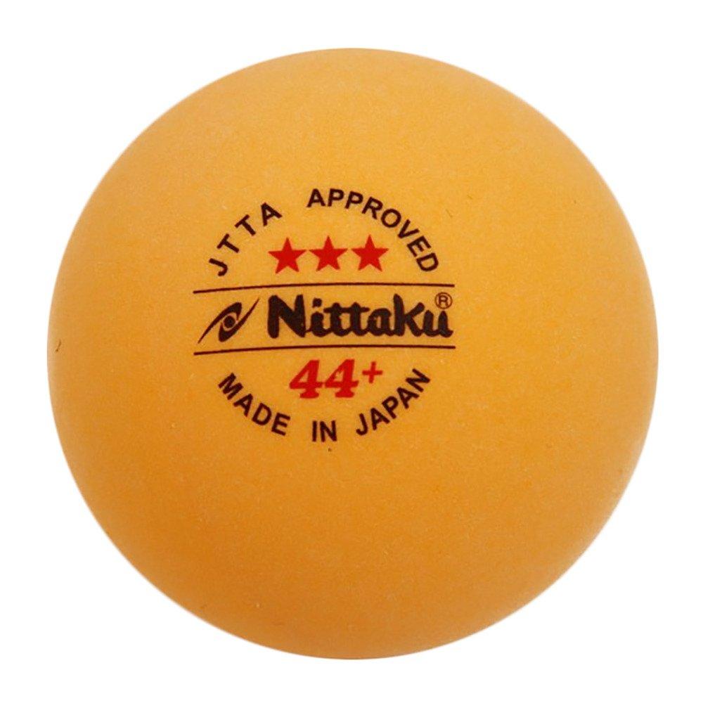 Nittaku Table Tennis Officially Large 44 3 Pack of Balls, Licensed, Ball, Pro, Star, 3, NB-1010