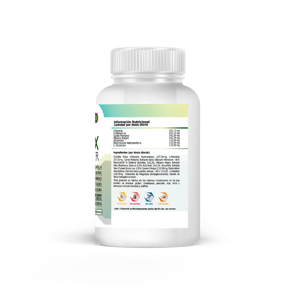 Детокс-очиститель Healthy Fusion | Расторопша, артишок, редис, хлорелла | Мочегонное и дренажное средство | 60 натуральных капсул