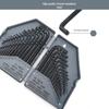 30-Piece Extra Long Blackened Metric & Imperial Hex Key Wrench Set with Extension Bar
