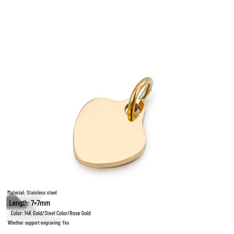 Трендовые DIY аксессуары для ювелирных изделий из титановой стали с гравировкой на заказ