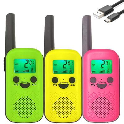Набор раций wesTayin из 3 штук, VOX Hands-Free, Низкое энергопотребление, для реагирования на чрезвычайные ситуации при стихийных бедствиях/землетрясениях, Компактный и легкий, Простое управление, Детский
