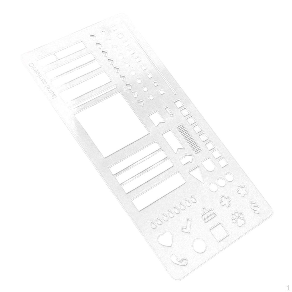 Planner Template Stencil Journal Transparent Planning Calendar Multipupose Office