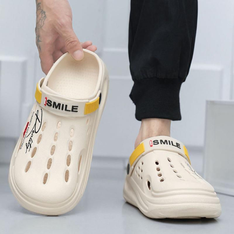 Cave Shoes for Men,indoor Eva Tread Shit Feeling Sandals,two Wear Sandals Slippers,outdoor Beach Shoes,men Slippers