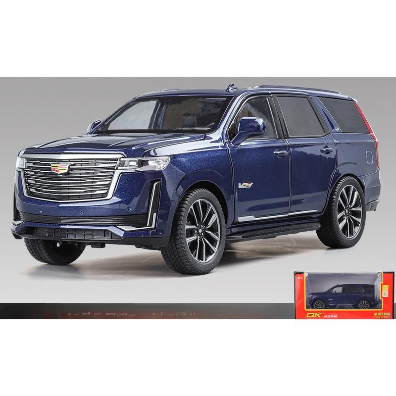 1/24 масштаб Cadillac Escalade металлический сплав литой автомобиль модель игрушечная коллекционная модель для Escalade со звуком, светом и инерционным двигателем игрушки подарки