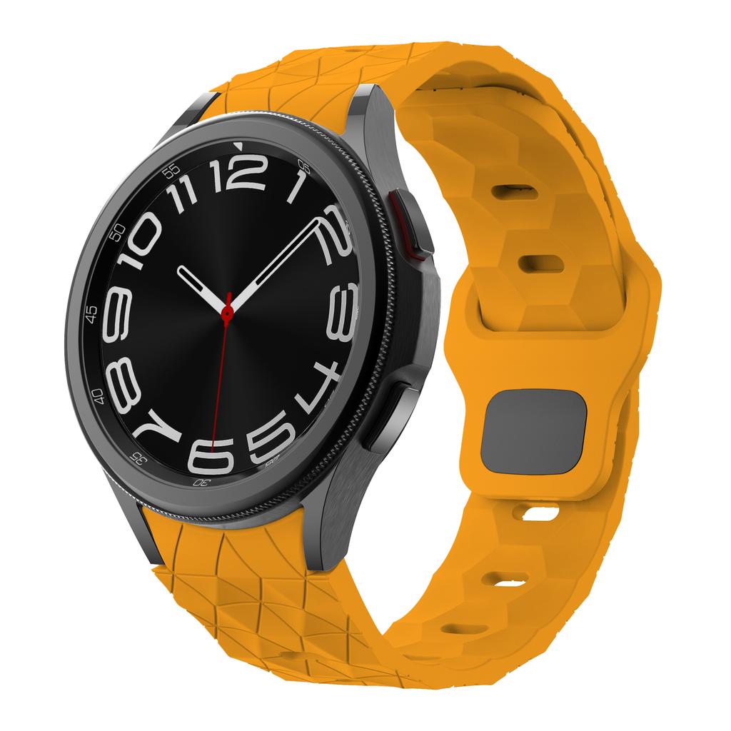 Силиконовый Ремешок Для Samsung Galaxy Watch 7 6 5 4 40мм 44мм Браслет С Рисунком Футбольного Мяча Ремешок Для Часов 6-4 Classic 47мм 46мм