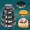 Non-Stick Round Carbon Steel Cake Mold with Movable Bottom