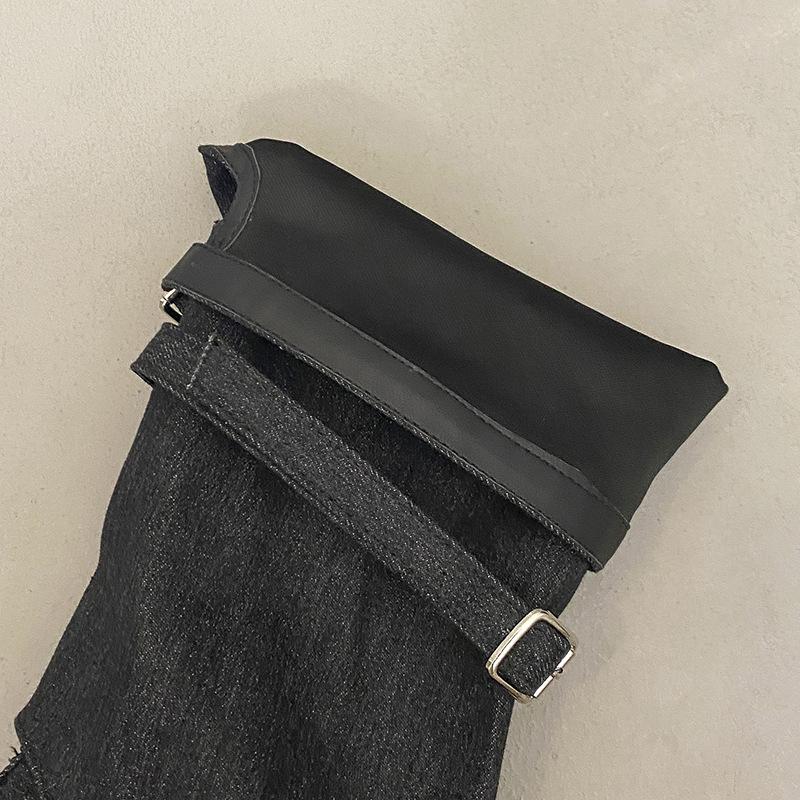 Нишевый дизайн крутые ботинки детские 2025 новый летний бант балет плиссированные ботинки-чулки средней высоты