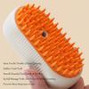 USB Rechargeable Pet Spray Massage Comb 3 In 1 Anti-Static Mist Cat Dog Grooming Brush with 84 Soft Silicone Teeth Detangler Hai