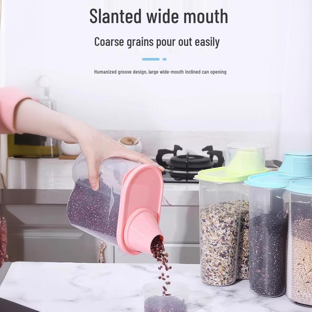 Герметичный контейнер для хранения риса на кухне: Насекомо- и влагозащищенный