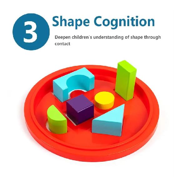Wooden Building Blocks Set with Storage Bag Wooden Toys for Kids Assembled Building Blocks Early Educational Toys Birthday gift